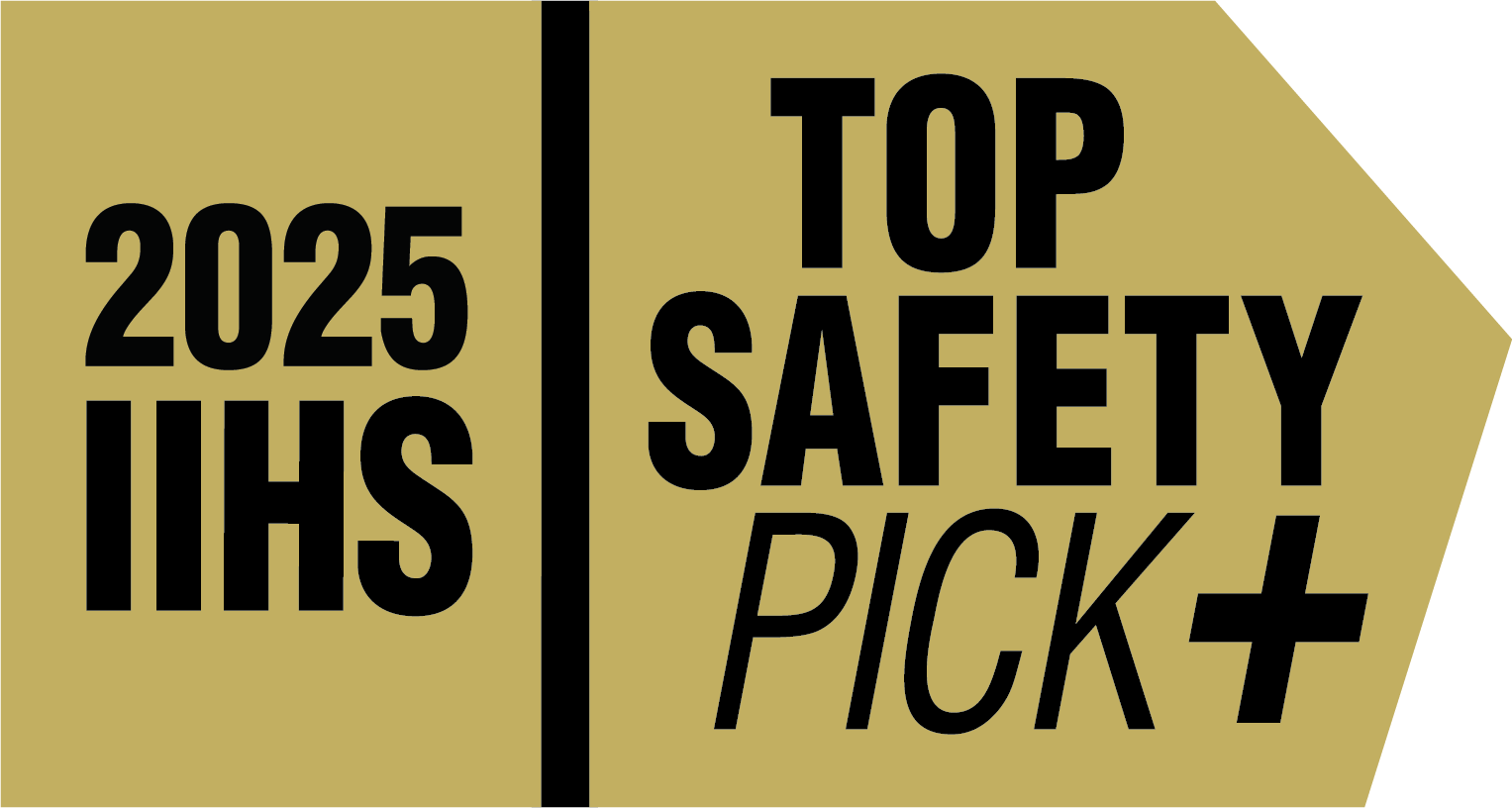 2025 Top Safety Pick+ badge 