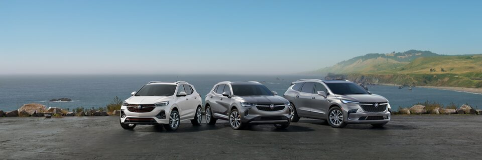 The Buick lineup of vehicles.