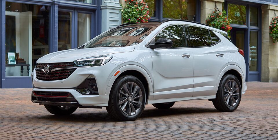 2023 Buick Encore GX parked on the road.