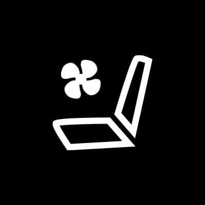 Ventilates the seats. These seats have a fan that pulls or pushes air through the seat — the air is not cooled
