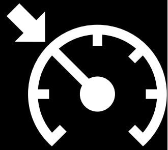Icône de régulateur de vitesse.