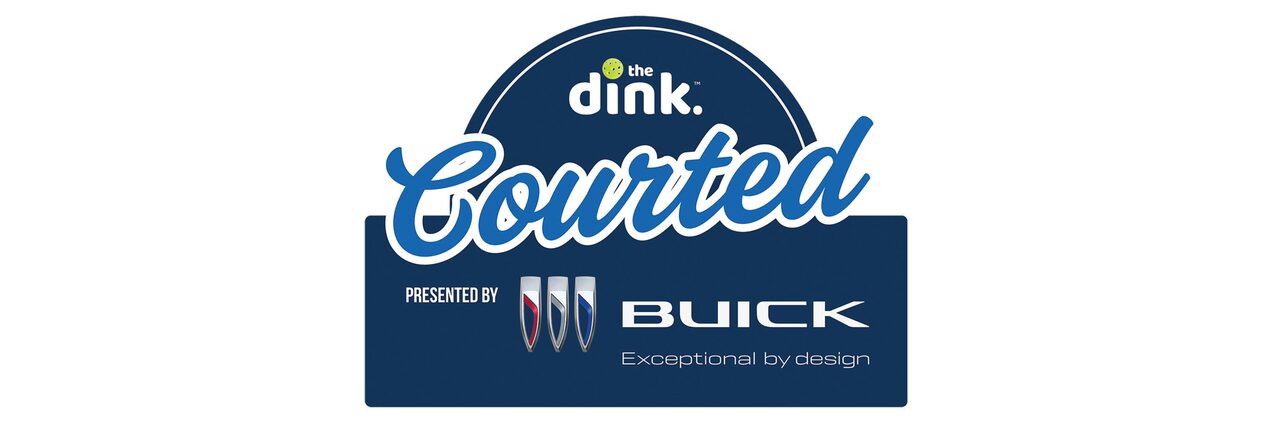 The Dink Courted Logo Presented by Buick Featuring the Buick Tri-Shield Emblem and Tagline