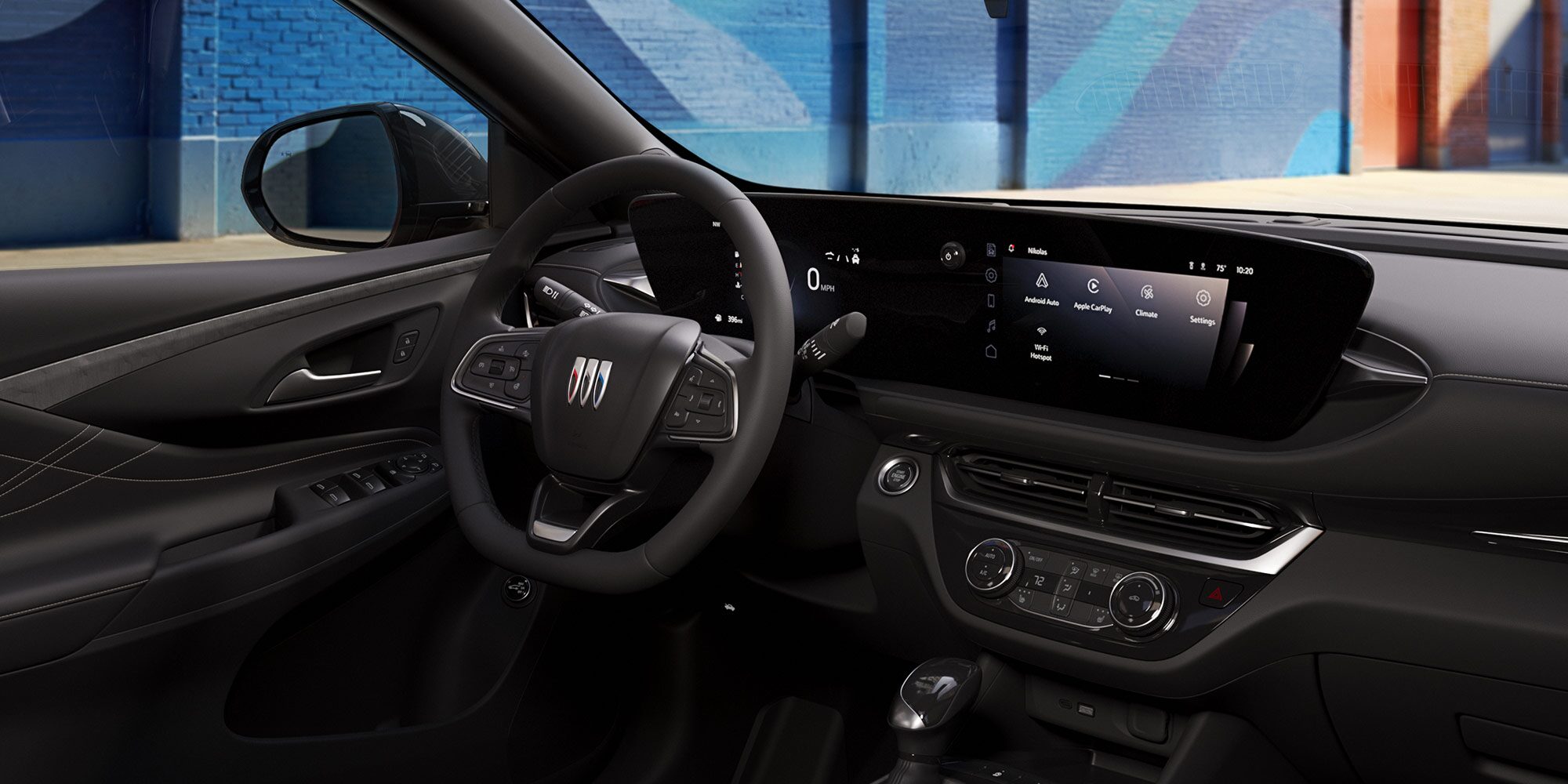 The Interior Dashboard View from the Passenger Seat of the 2026 Envista ST SUV with the Studio Series Package