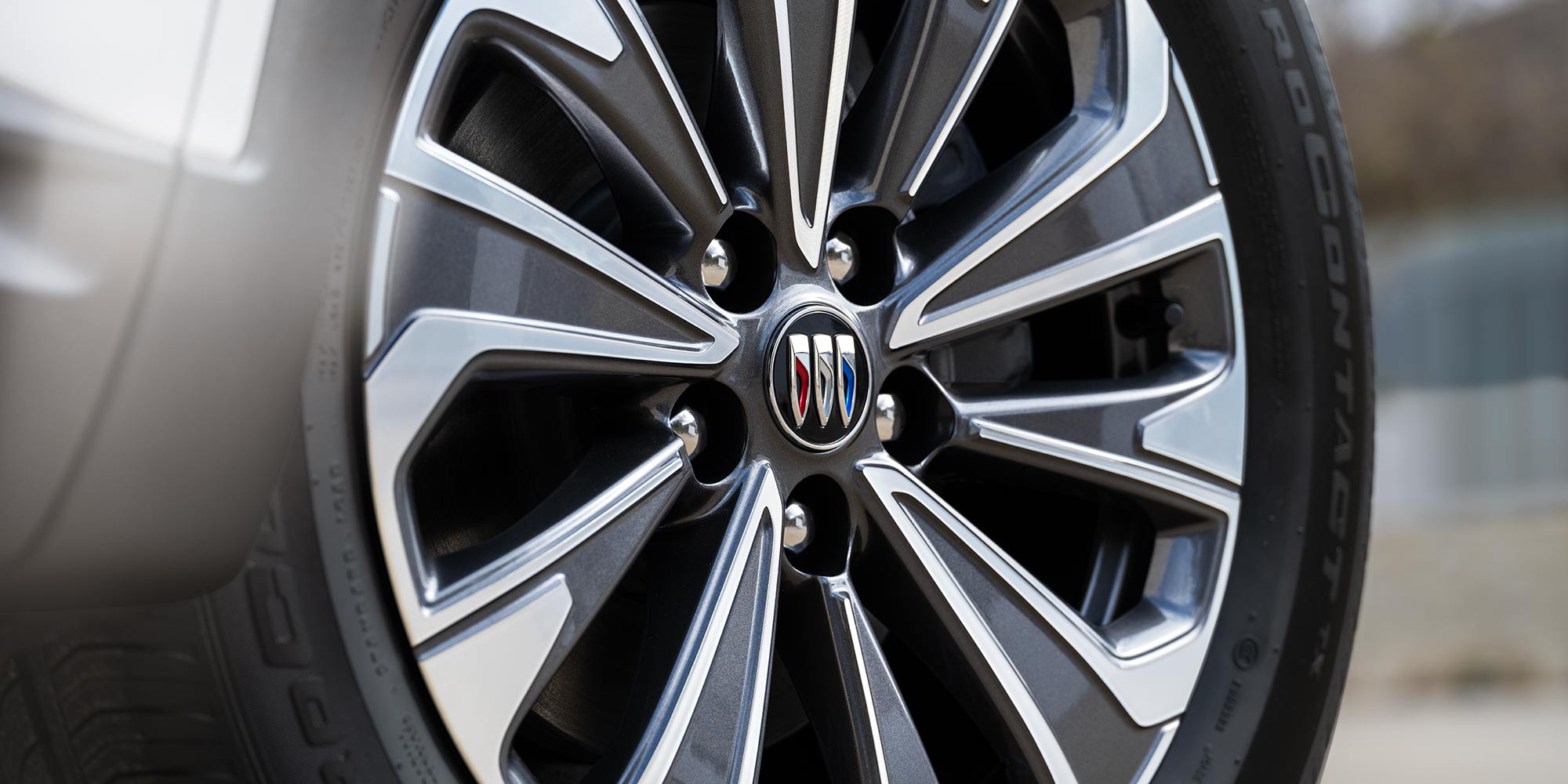 Close-up of the Rim and Tire on the Buick SUV Preferred Trim