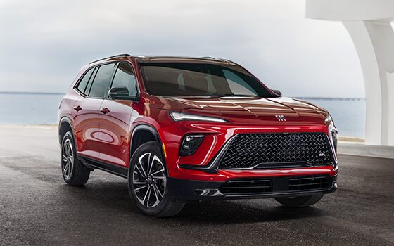 Red Buick SUV on Road