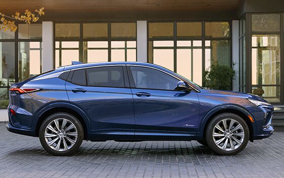 Side View of Blue Buick SUV