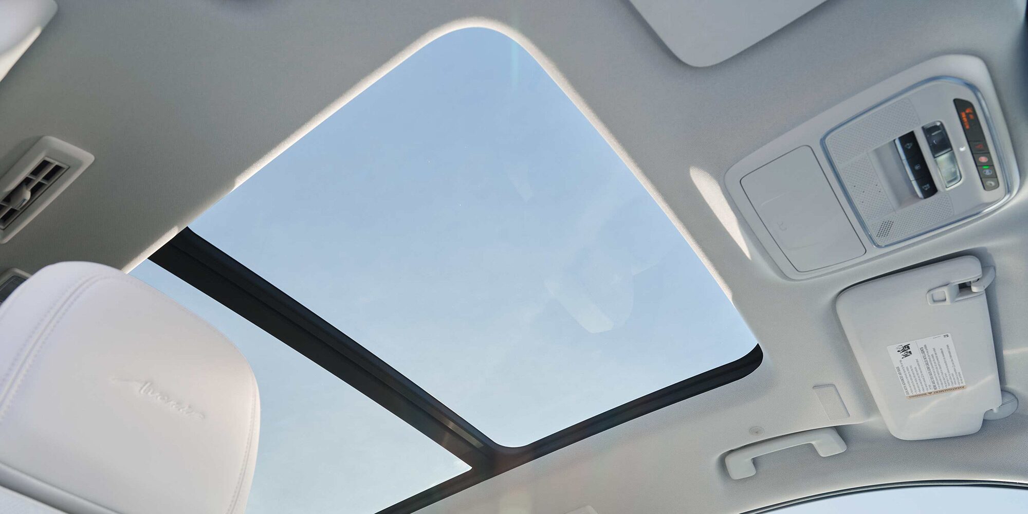 Front Passenger View of a Glass Ceiling inside of a 2026 Buick Enclave