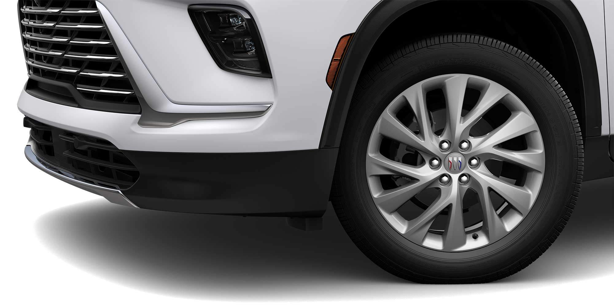 Close-up of a 2026 Buick Enclave Mid-Size SUV Tire