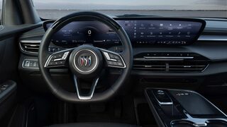 Three Quarters View of the Interior Seats of a 2026 Buick Enclave