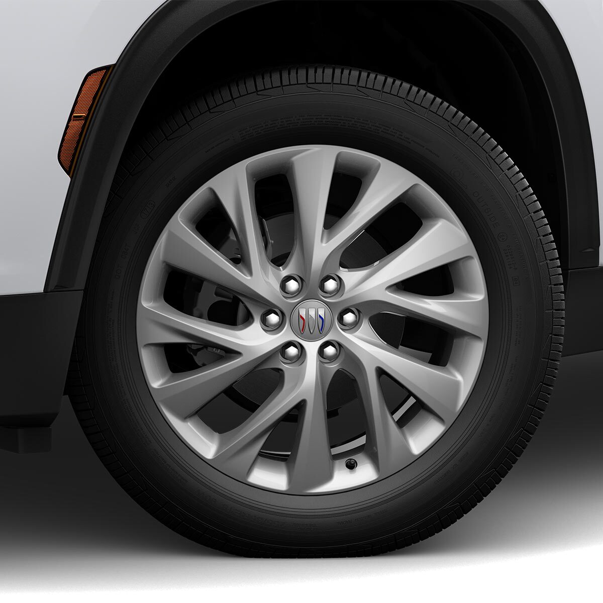 Close-up of a 2026 Buick Enclave Mid-Size SUV Tire