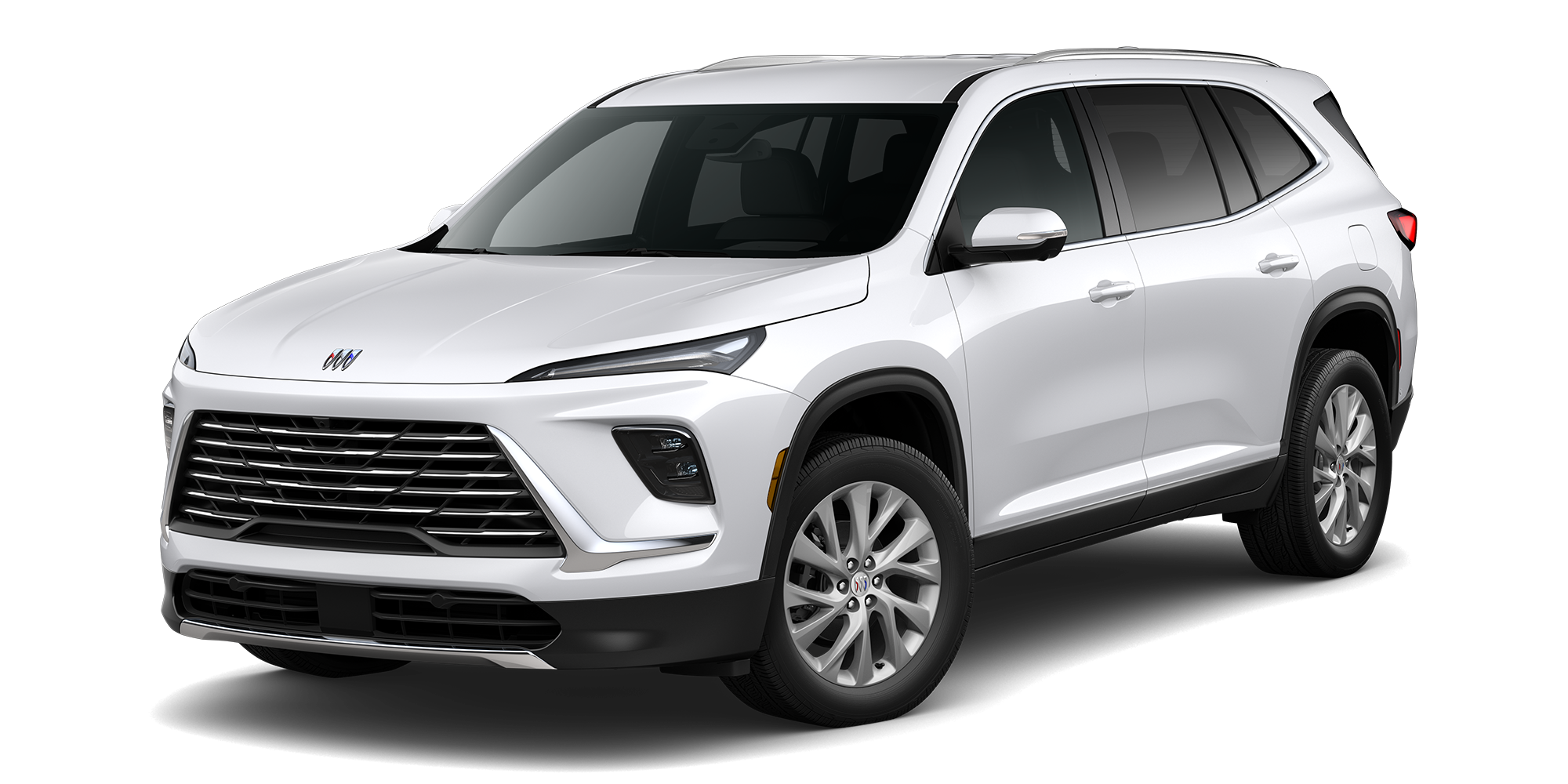 Three Quarters View of a White 2026 Buick Enclave