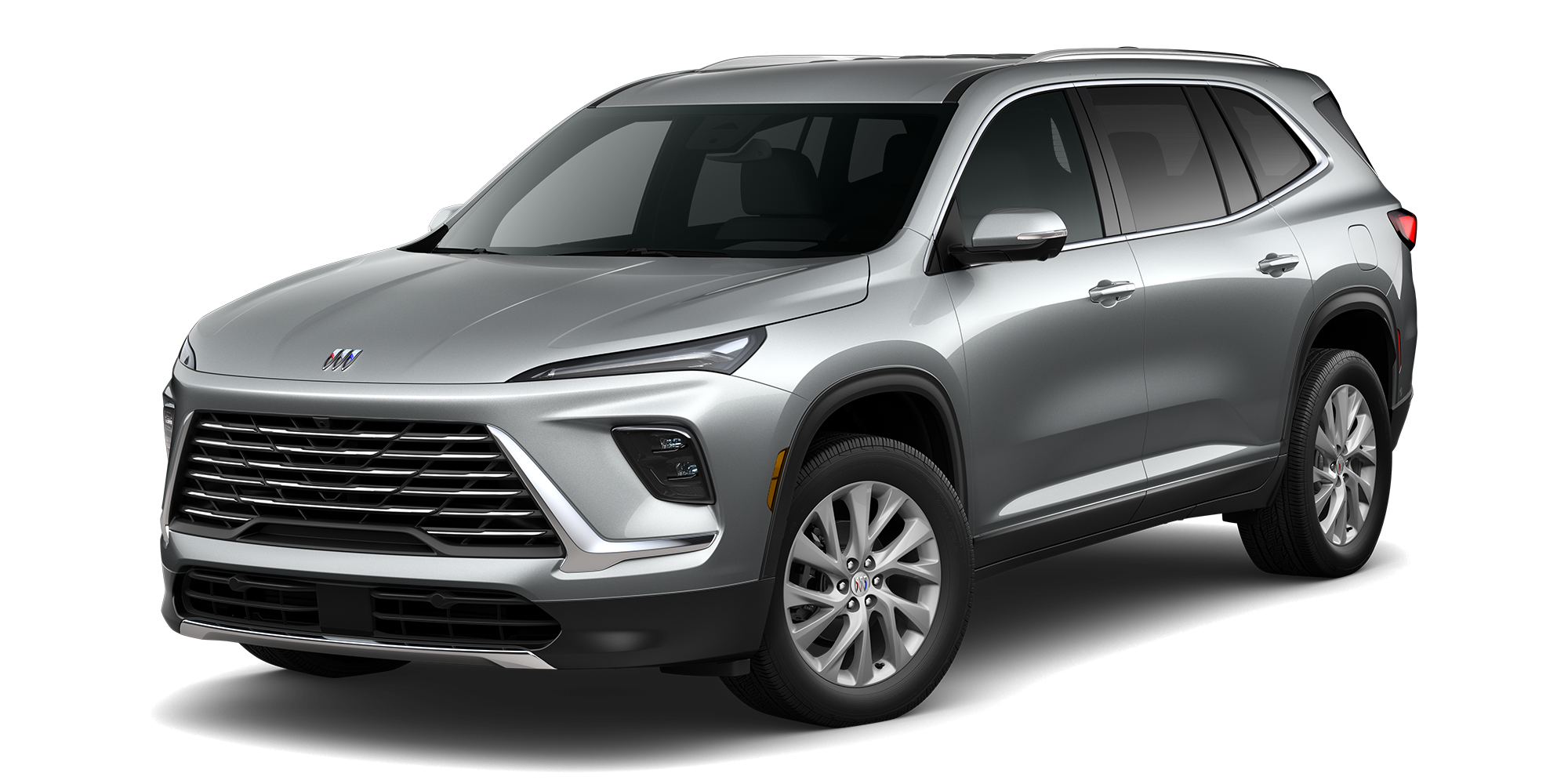 Three Quarters View of a Silver 2026 Buick Enclave