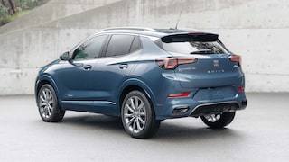 Back-side view of the 2026 Buick Encore GX parked in a driveway.