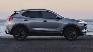 Side view of the 2026 Buick Encore GX parked alone outdoors.