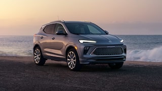 Front-side view of the 2026 Buick Encore GX parked alone outdoors.