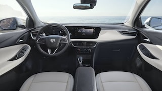 Spacious front interiors of the 2026 Buick Encore GX.
