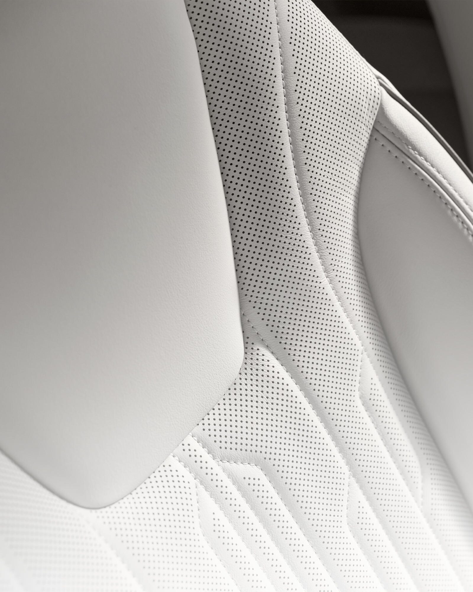 Close-up of the Quality Stitching on 2026 Buick Encore GX Aviner Luxury SUV's Leather Seating