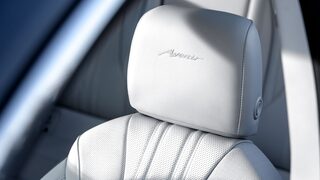 Close-up of the Interior Quilted Perforated Front Leather-appointed Seats in the Buick Envision Avenir Luxury SUV