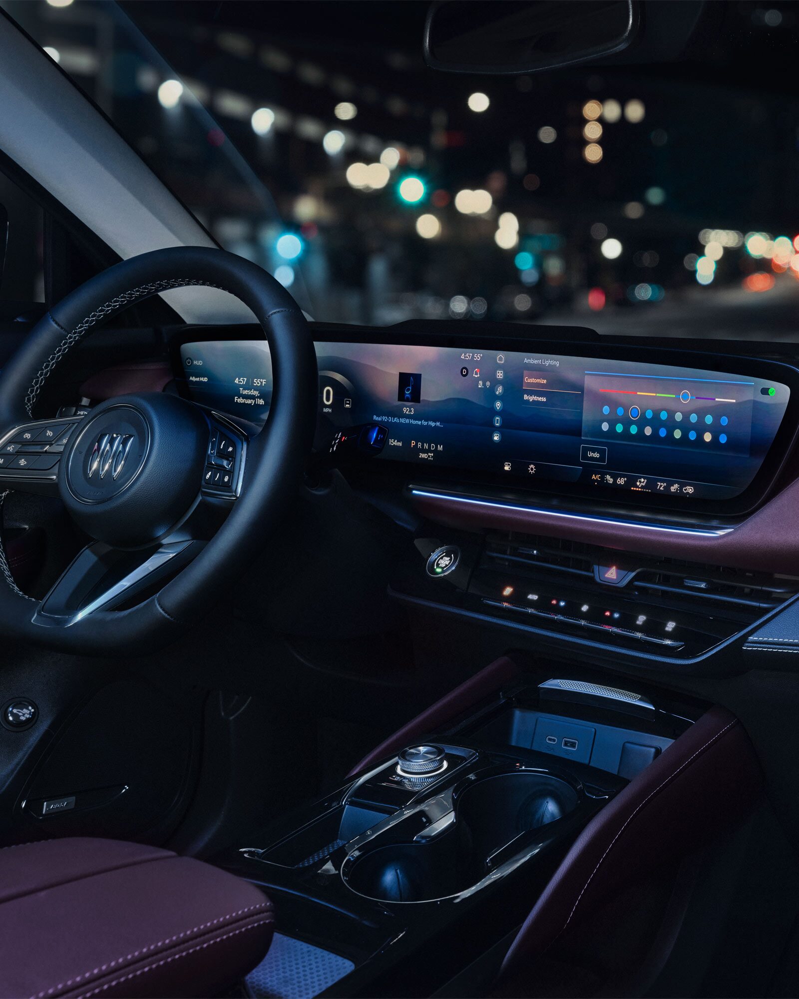 Close-up of the Largest in Class Ultrawide 30 Inch Diagonal Infotainment Screen in the 2026 Buick Envision