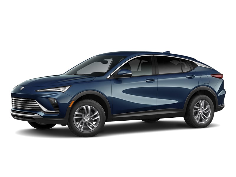Three-Quarters View of the 2026 Envista Preferred Subcompact SUV in the Color Ocean Blue Metallic