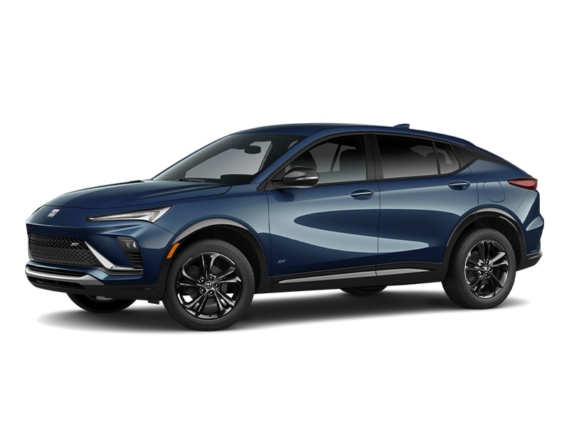 Three-Quarters View of the 2026 Envista ST Sporty SUV in the Color Ocean Blue Metallic