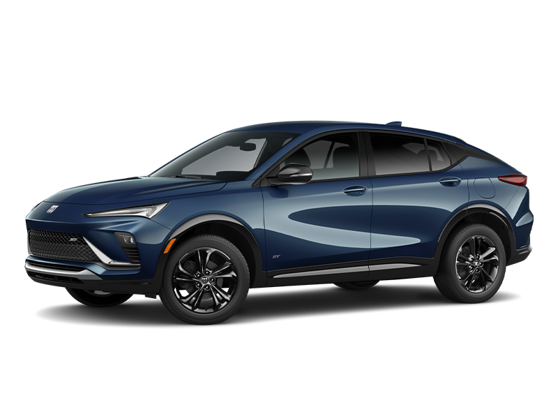 Three-Quarters View of the 2026 Envista ST Sporty SUV in the Color Ocean Blue Metallic