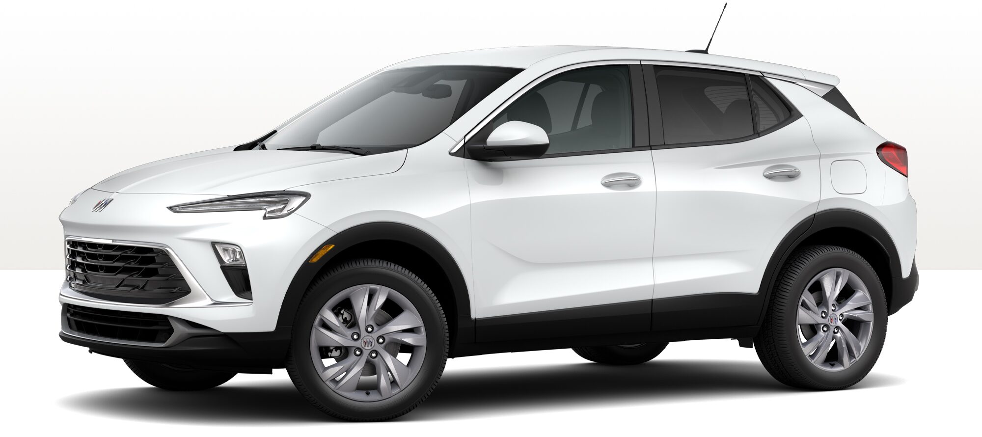 Front-Three Quarter View of a White Buick Encore GX Small SUV